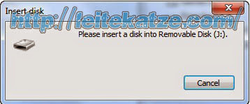 Bagaimana cara mengatasi flashdisk please insert a disk into driver